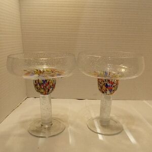 Baja Collection Colorful Margarita Art Glass